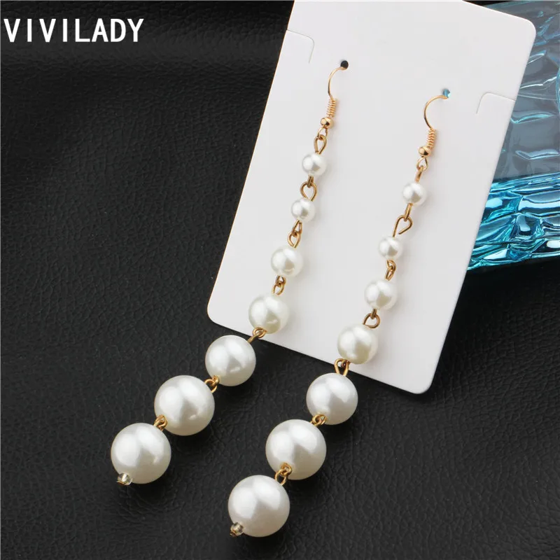 VIVILADY модные богемные OL ручной работы длинные кисточки имитация жемчуга бусины