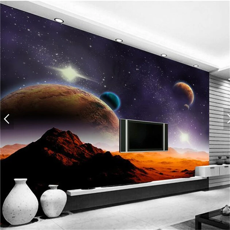 Фотообои beibehang 3D стерео инопланетянин Космическая Звезда фон для телевизора