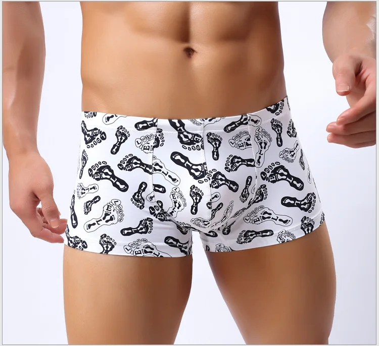 Трусы боксеры мужские с цветочным принтом V1503|male panties|breathable boxer shortsboxer male |