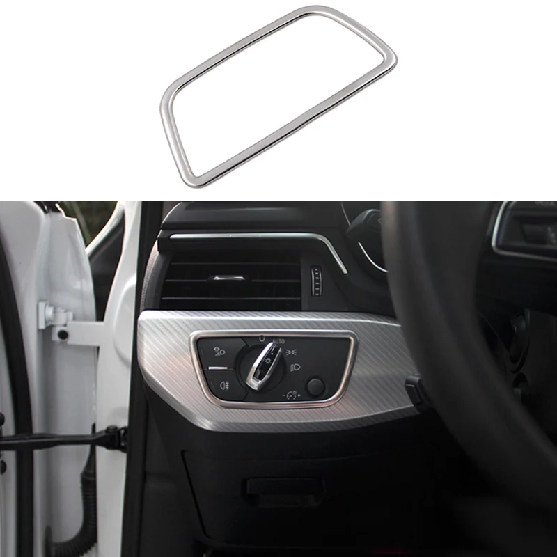Stainless Steel Headlight Switch Adjust Button Frame Cover Trim For Audi A5 2018 & A4 B9 2017-2018 | Автомобили и мотоциклы