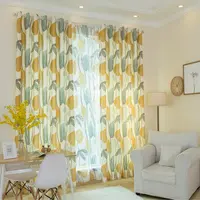 New Korean White Velvet Single-Sided Printing Blackout Bedroom Curtains for Living Room Shading Curtain Window Panels Drapes
