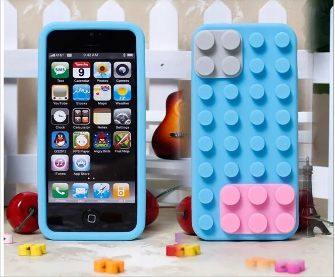 toy blockTPU Soft Silicone Case Cover Skin for iphone 4 4S 4G |
