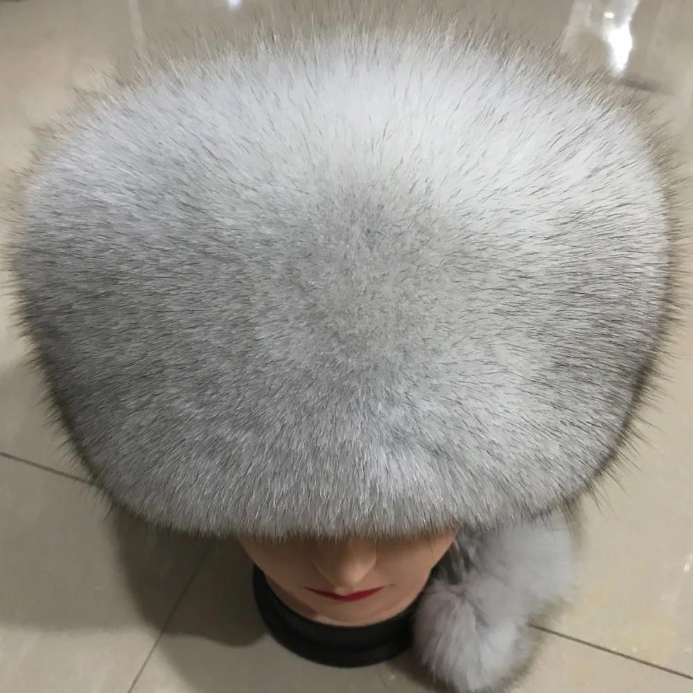 Модные Новый стиль класса люкс Русская зима из натурального меха лисы шляпа 2021