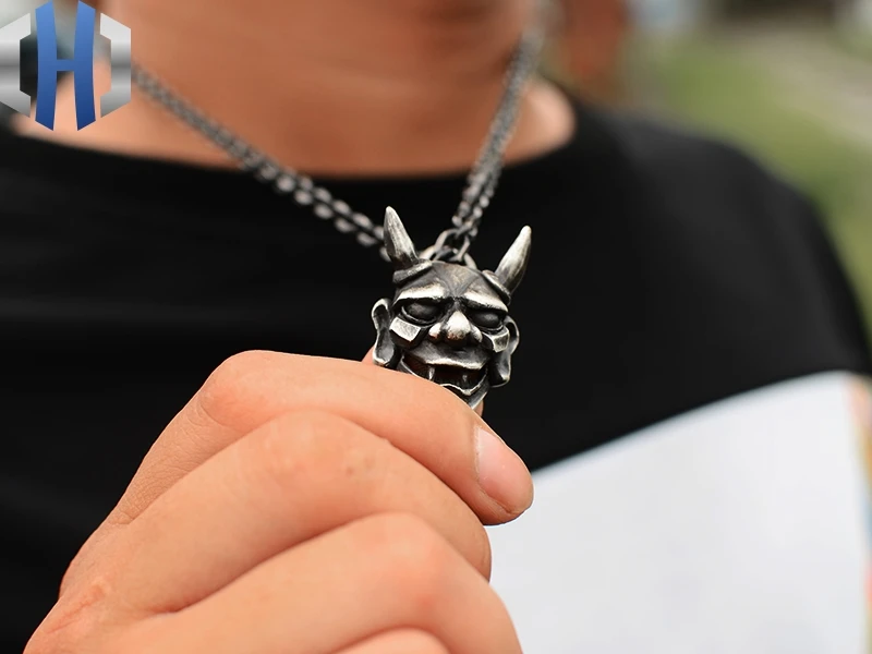 Оригинальный ручной работы 925 серебро латунь японский стиль и ветер-как маска