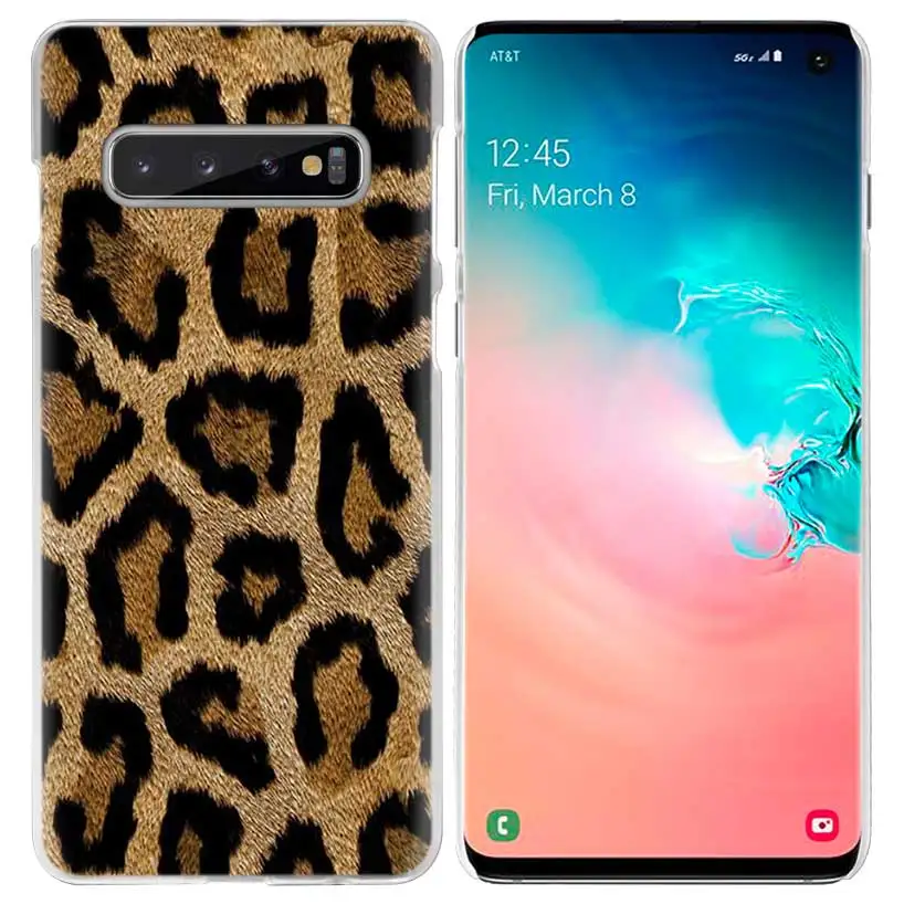 05 Тигра и леопардовой расцветкой чехол для samsung Galaxy S10 5G S10e S9 S8 M30 M20 M10 J4 J6 плюс J8 Note 8 9 жесткий чехол из пк для телефона Coque - Цвет: 05