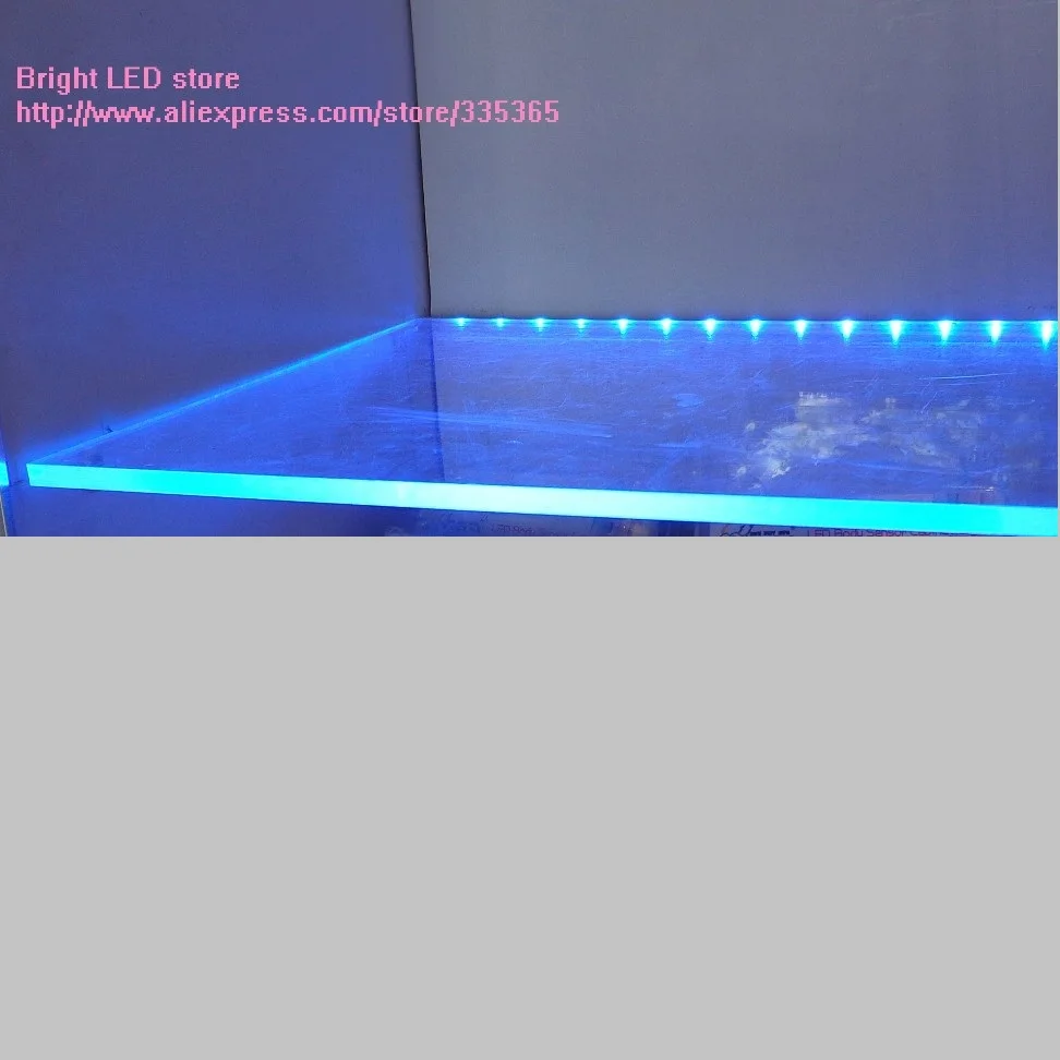 2 шт. X50cm длина regid RGB или синий желтый цвет SMD led бар свет для зажима 8 мм стекло акрил