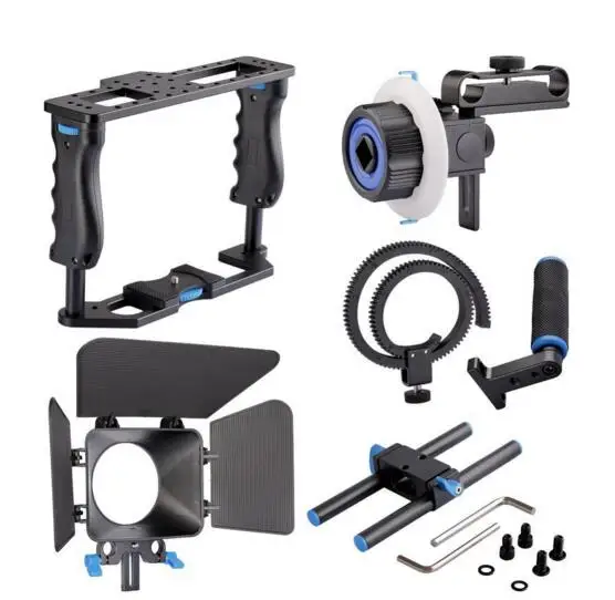 YELANGU C200 профессиональная портативная DSLR Rig камера клетка набор + Матовая коробка