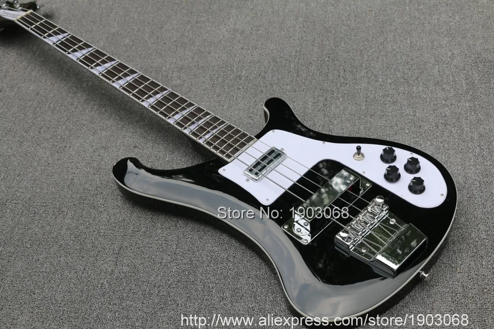 В наличии Рик 4003 Модель Ricken 4 струны для электрической бас-гитары Гитары в черный