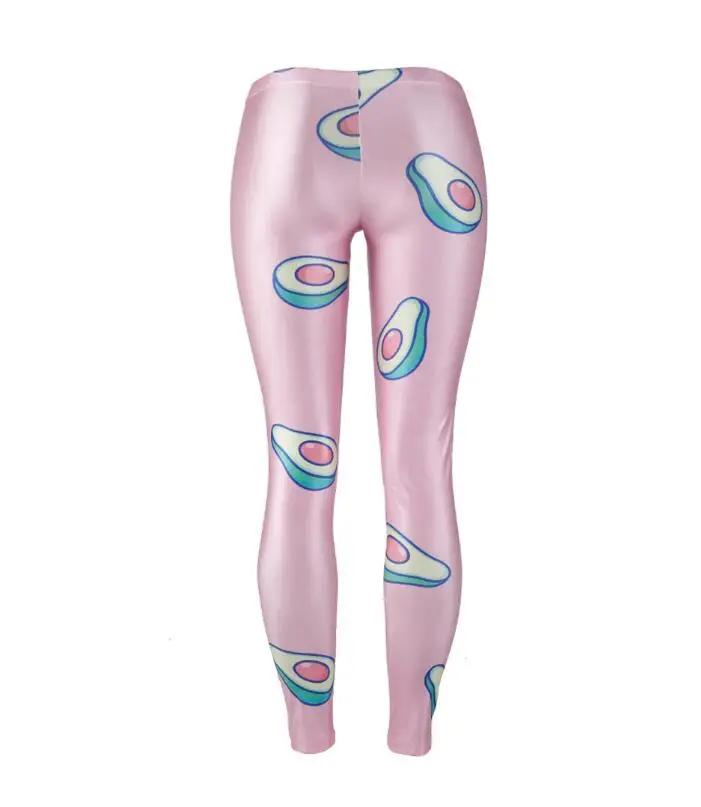 

Fashion Printed Women Avocado Leggins Sexy Slim High Waist Women Pants