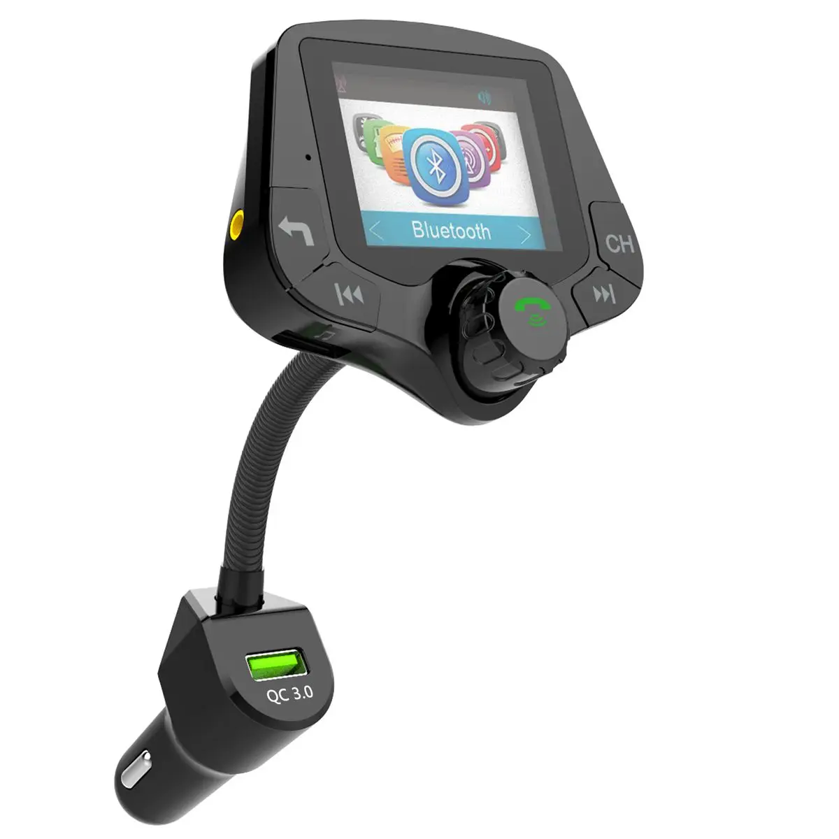 G24 HD цветной экран беспроводной автомобильный комплект Bluetooth MP3 плеер Hands-free вызов fm-передатчик автомобильный комплект поддержка QC 3,0 быстрое зарядное устройство