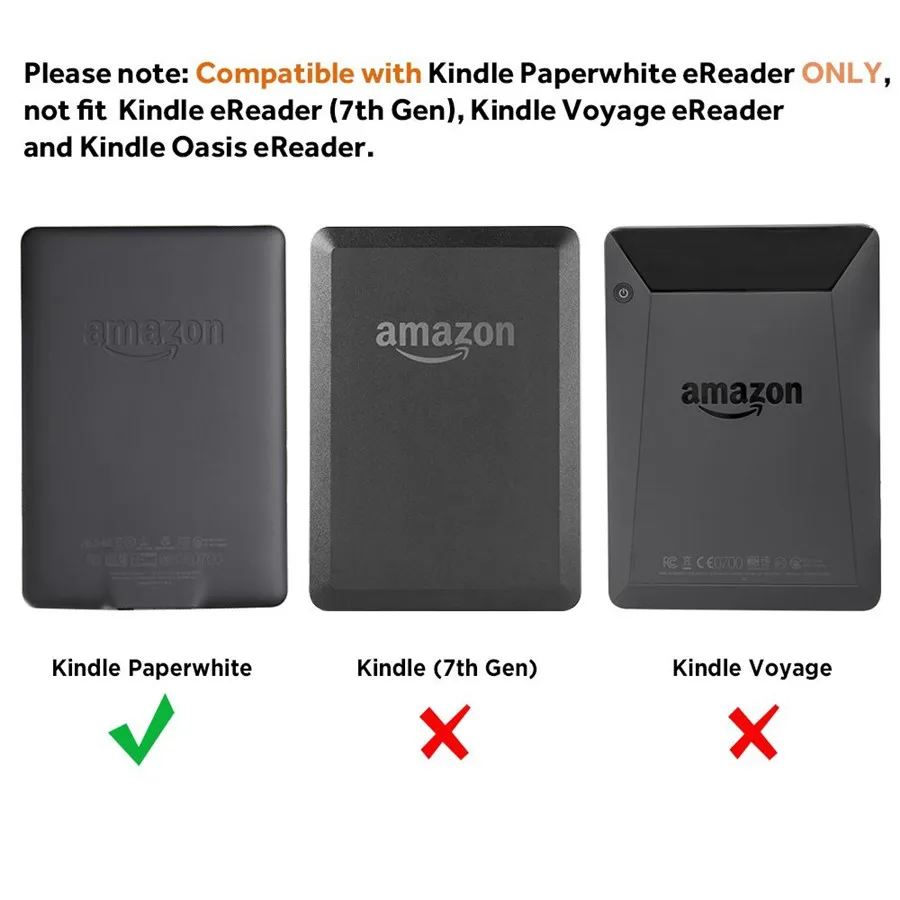 Easyacc Магнитный кожаный чехол для Amazon Kindle Paperwhite 2015 6 дюймовый с подставкой