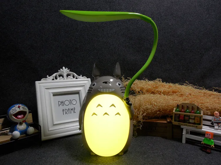 Светодиодный ночник usb зарядка мультфильм лист Тоторо Мой сосед животное ночник прикроватная детская настольная лампа для детей подарок для детей