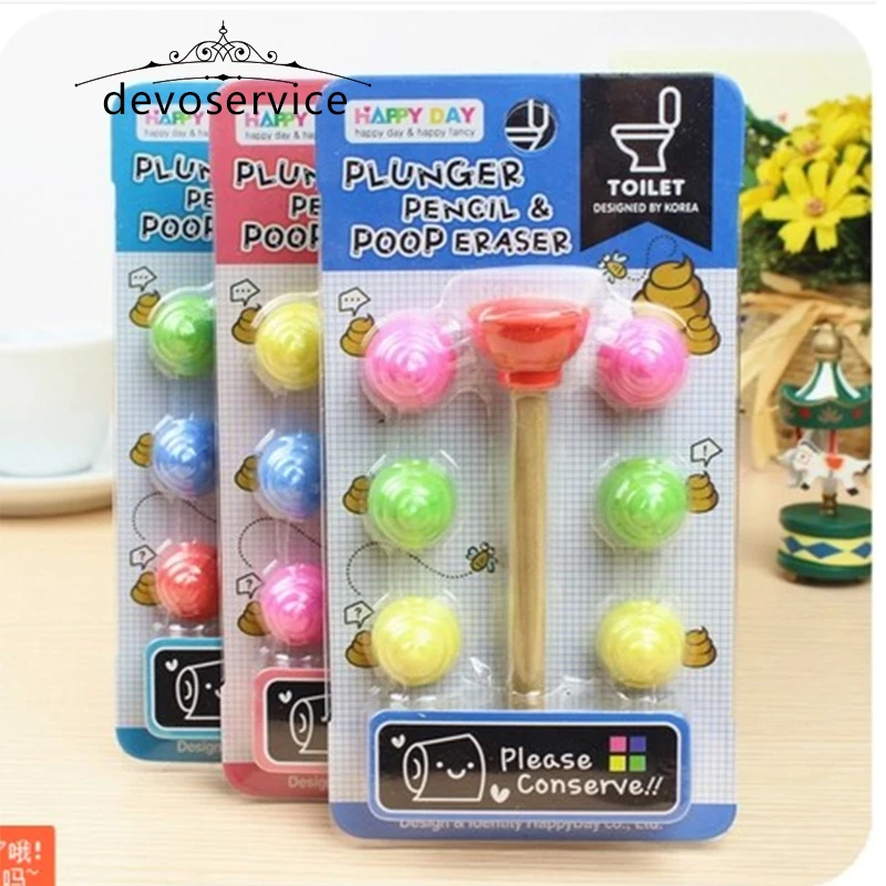 Резиновые ластики для детей смешные карандаши уборки подарок на день рождения