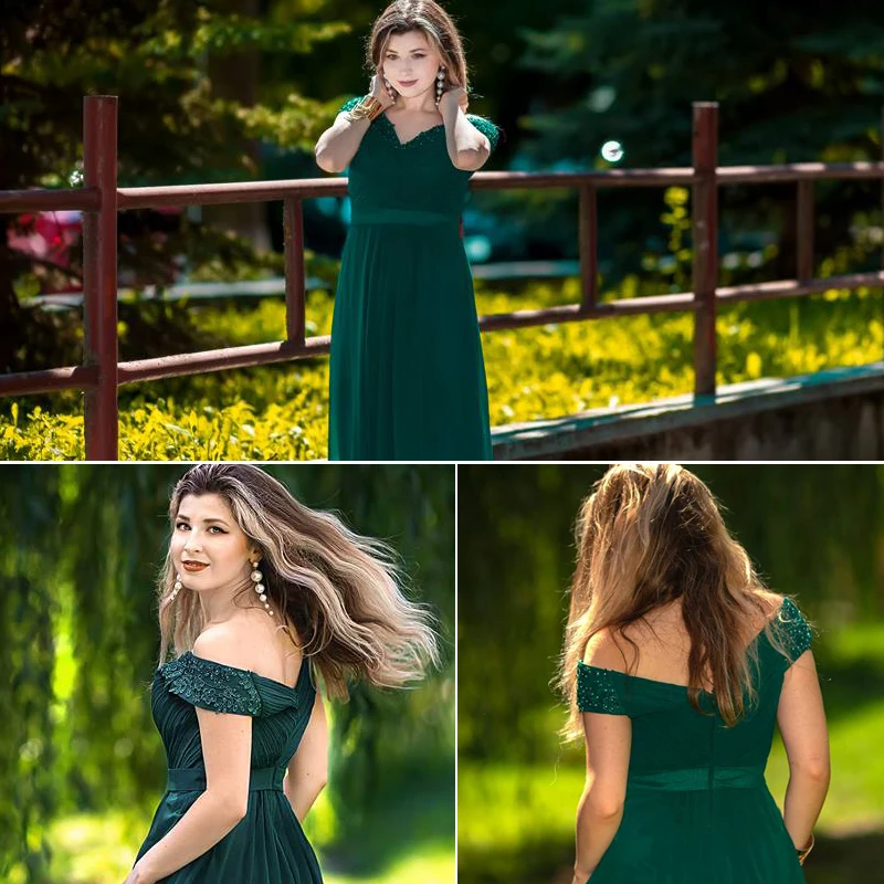 Ever Pretty, женские платья подружек невесты, 8633, элегантные, с бисером, v-образный вырез, шифон, сексуальные, с открытой спиной, длинные, для свадьбы, для гостей, для выпускного вечера, платья