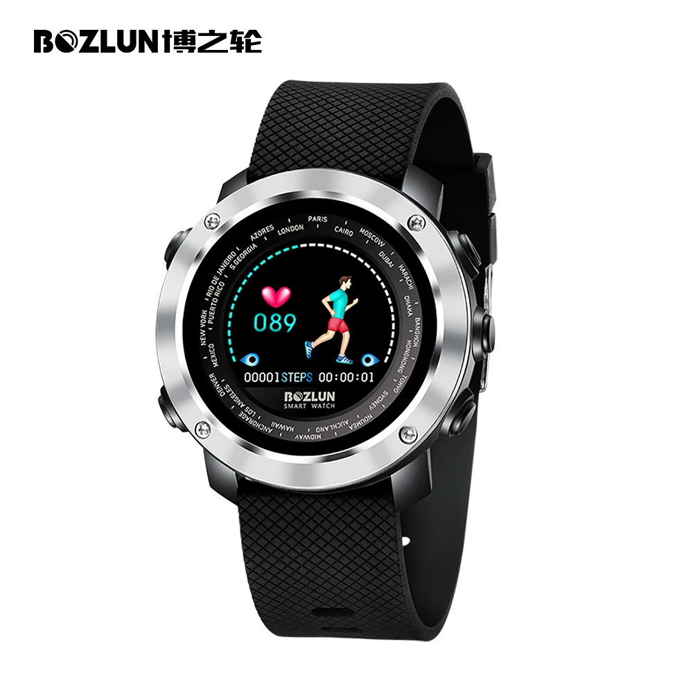 Smart watch мужчин relogio цифровые часы монитор сердечного ритма здоровья привело