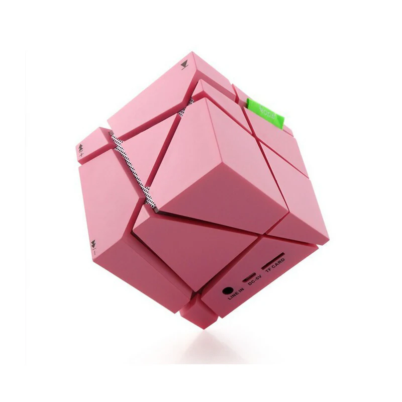 Rubik's Cube Qone7 EDGE Portable Mini Bluetooth Speaker LED Stereo Sound Box Mp3 Player Subwoofer Speakers Built-in Battery FM |
