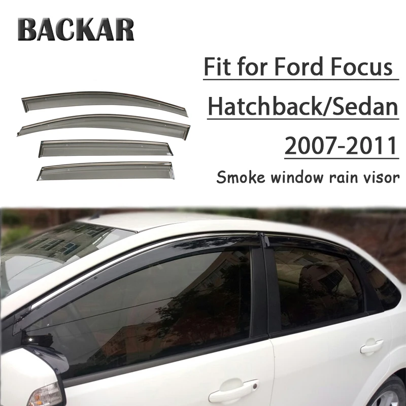 4 шт. защитный козырек от дождя и солнца для Ford Focus Hatchback/Sedan 2007 2011|Навесы укрытия| |