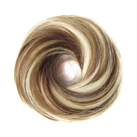 topreety heat resistant synthetic hair 30gr donut chignon with rubber band hair extension q7