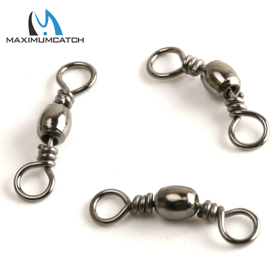 Maximumcatch 50 шт. 5 #8 # рыболовная баррель поворотный Соединитель твердые кольца 24 мм/20