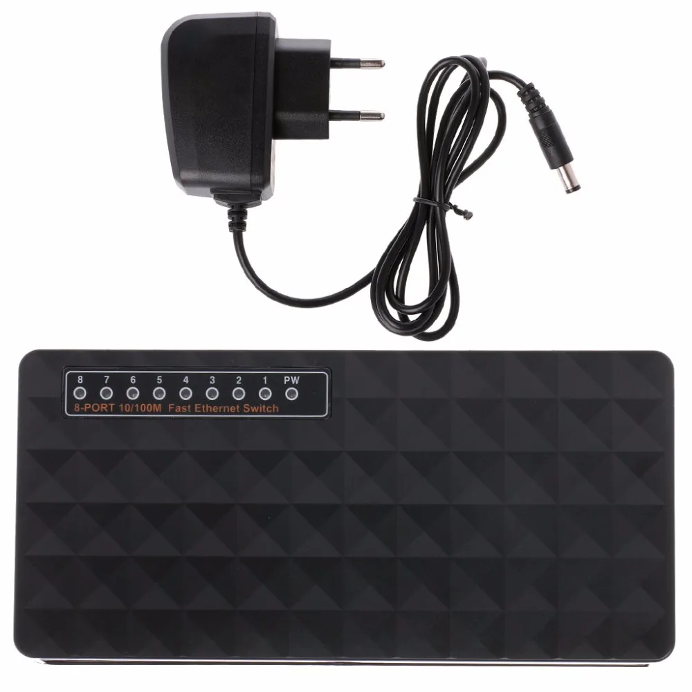 Сетевой коммутатор 8-RJ45 10/100 Мбит/с | Компьютеры и офис