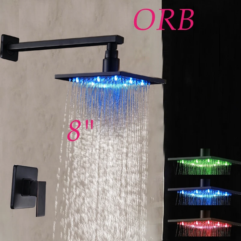 Новый Твердый латунный верхний распылитель для душа масляная бронза 8