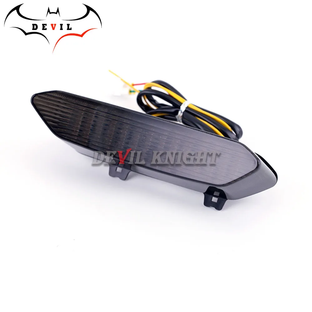 Smoke 1 Для Yamaha YZF R1 2002 2003 задний фонарь Тормозные встроенные Сигналы поворота светодиодный свет аксессуары для мотоциклов WR250R X XVS1300 - Цвет: Smoke 1