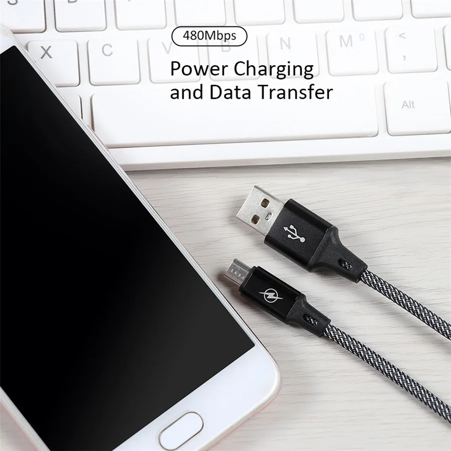 Шейные скобки... Нейлон Плетеный Кабель Micro USB 1 m микро usb для зарядки телефона samsung