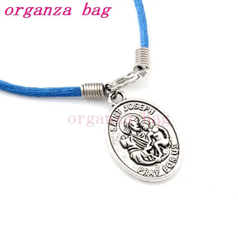 30 шт. цинковый сплав &quotSAINT JOSEPH молимся для нас&quot медаль Подвески украшения в виде
