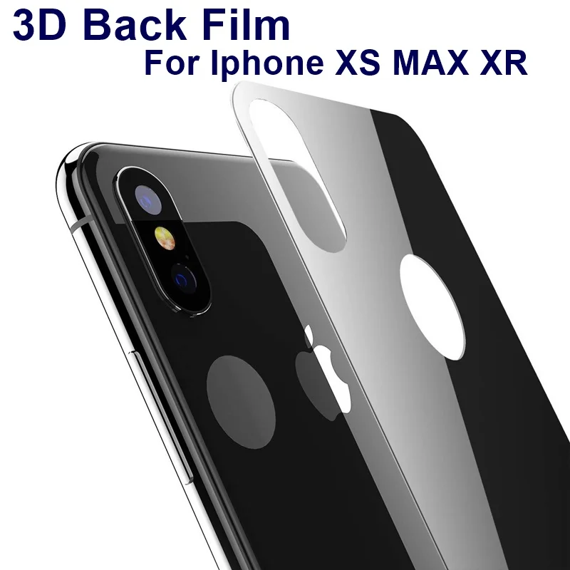 Задняя пленка стекло 9H полное покрытие Защитная Для iPhone XS MAX XR защита экрана на задней панели для iPhone X 8 7 Plus закаленное стекло