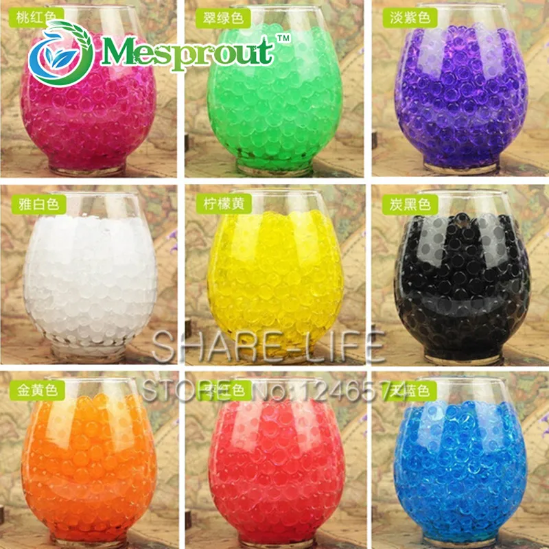 1200 шт Кристалл воды почвы грязи бусины шарики из био-геля-цветочниц на свадьбе