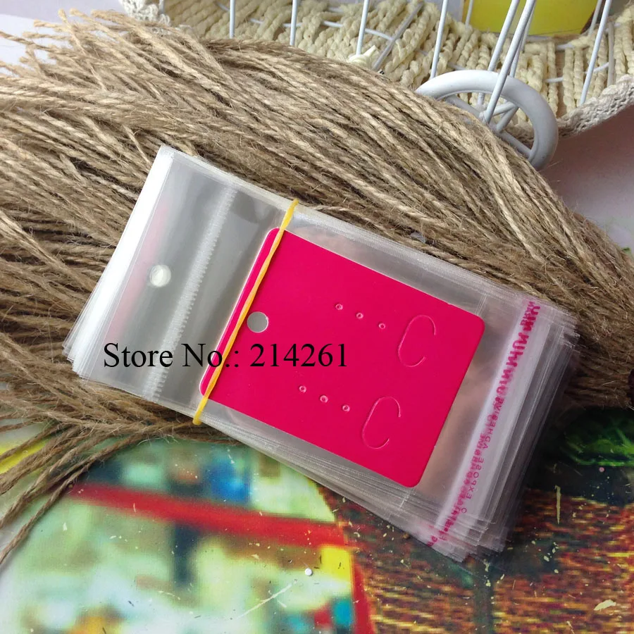 DIY Цепочки и ожерелья мешок карточки серьги карты OPP 100 шт./лот логотип стоить