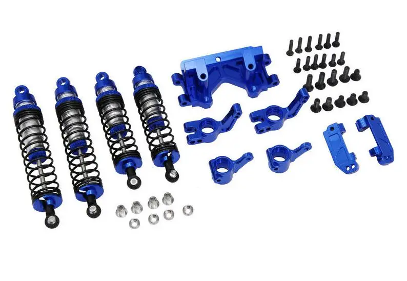 X Spede Traxxas Slash Rustler Stampeede Blue Suspension Tuning Hop Up XPTE929P06 | Игрушки и хобби