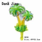 Воздушные шары DanaJiau из кокосовой фольги, украшение для дня рождения, парк с зелеными листьями, надувной баллон гелия, фото, стильный шар