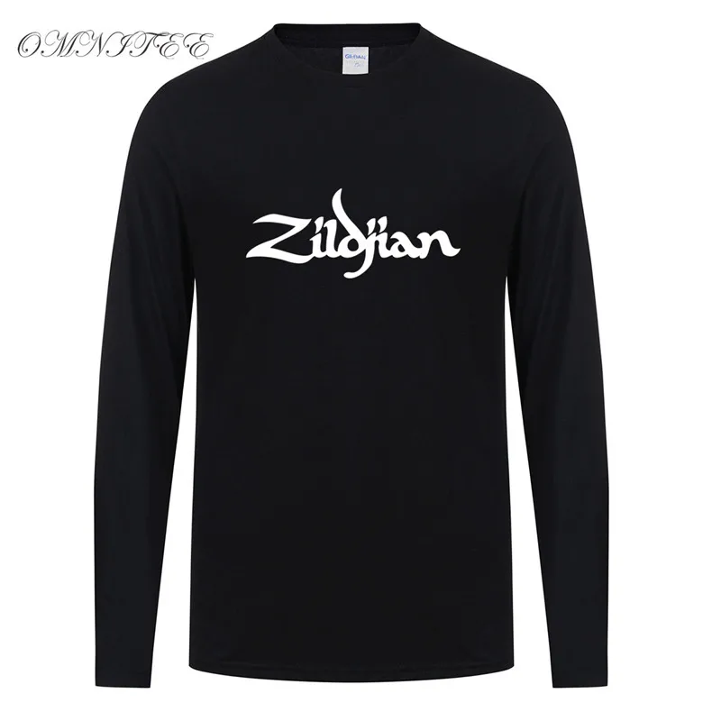 Spring Long Sleeve Zildjian T Shirt New Printed Men T-shirt Cotton XS-2XL Shirts Top Tees Clothing OT-357 | Мужская одежда