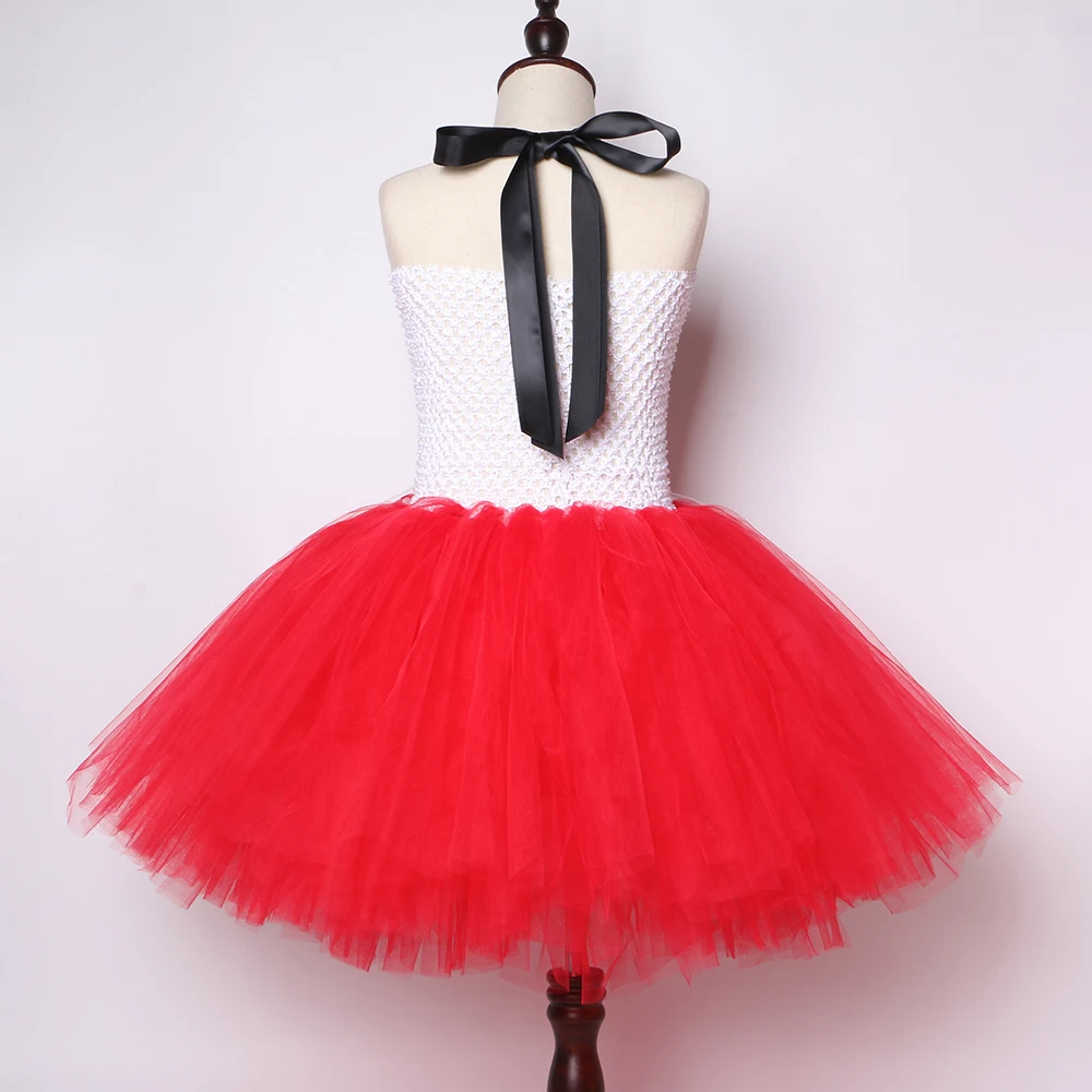 Children Girls Little Red Riding Hood Tutu Dress with Cloak Kids Halloween Costumes White Girl Fancy Carnival Party Up | Детская одежда