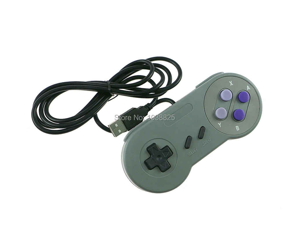 10 шт./лот USB контроллер игровой джойстик геймпад для Nintendo SNES коврик Windows PC MAC