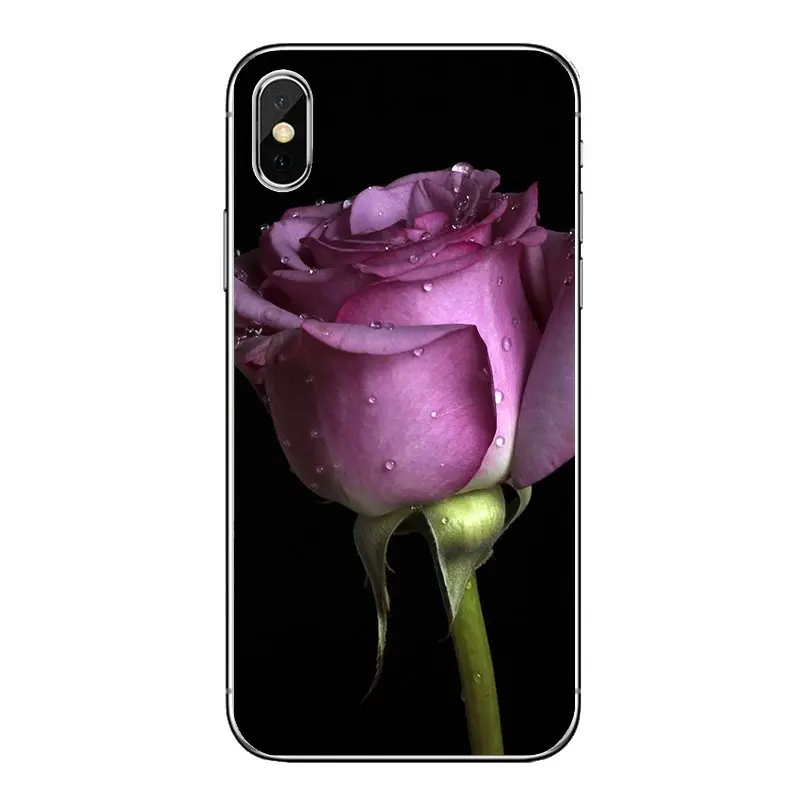 Жизнь и красота фиолетовая Роза цветок Краска Для Huawei Honor 8 8C 8X9 10 7A 7C mate 20 Lite Pro P Smart