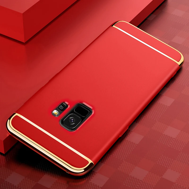 Чехол для телефона Samsung Galaxy S9 S8 Plus S7 Edge бампер стиль Матовый Жесткий ПК задняя