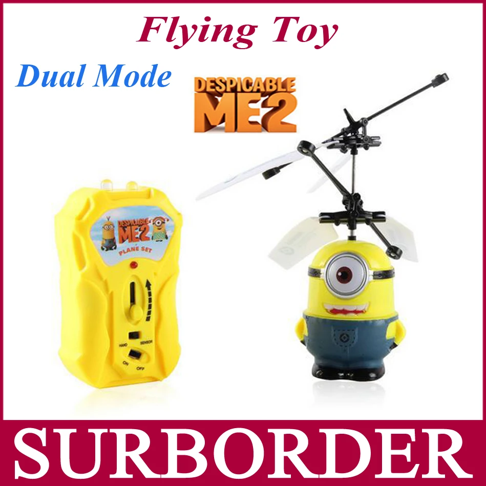 New Despicable Me Flying Minion Toys RC Helicopter Remote Control Induction Aircraft Christmas for Children|christmas in china traditions|toy race track settoy christmas tree |