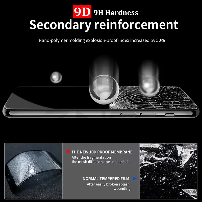 Защитное стекло 9D для iphone 6 7 8 plus x xs max xr aphone 6plus 7plus afion 10 s Рождественская Защитная