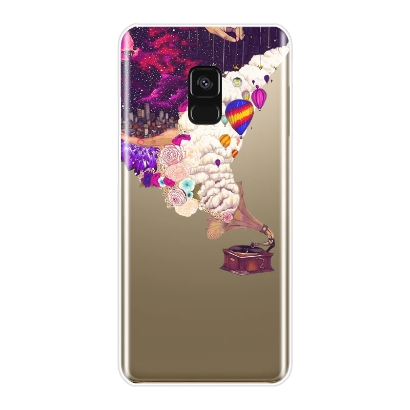 Чехол для Samsung Galaxy A5 A7 2018 A6 A8 Plus мягкий силиконовый чехол-накладка A3 2016 2017 |