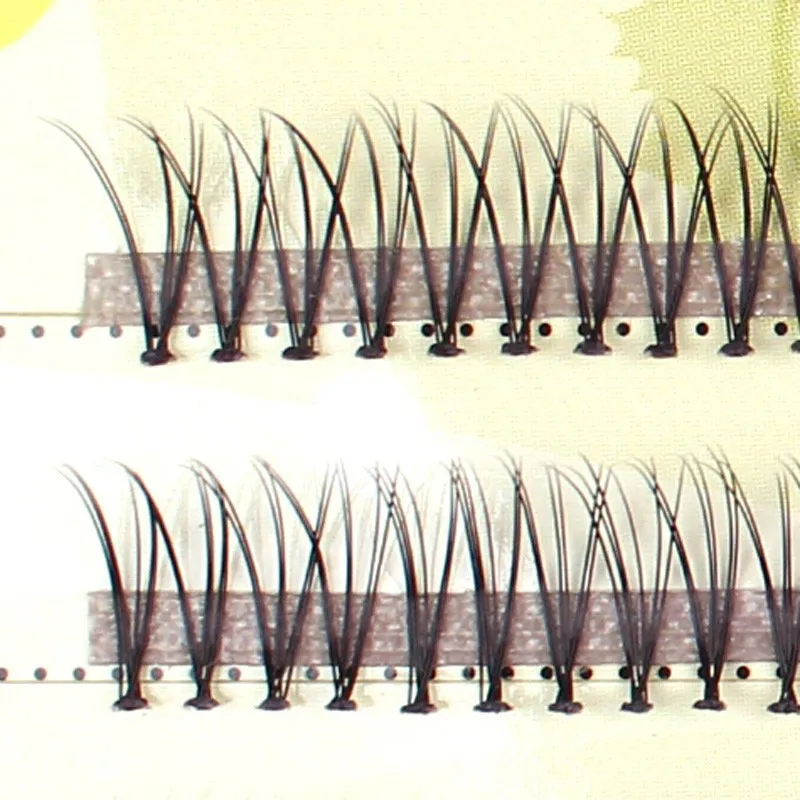 Черные натуральные толстые накладные ресницы для наращивания макияжа