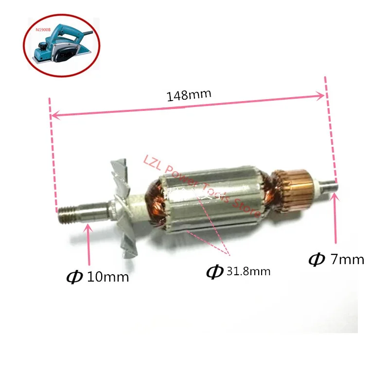 AC220-240V арматура двигателя Замена для MAKITA MT190 1923B N1923B 1902 1901 511938-9 511939-7 Портативный строгальный ротор