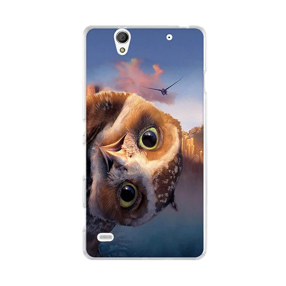 Силиконовый чехол для sony Xperia C4 E5303 E5306 E5353 5,5 дюймов, мягкие ТПУ чехлы для телефонов с принтом, Мультяшные чехлы
