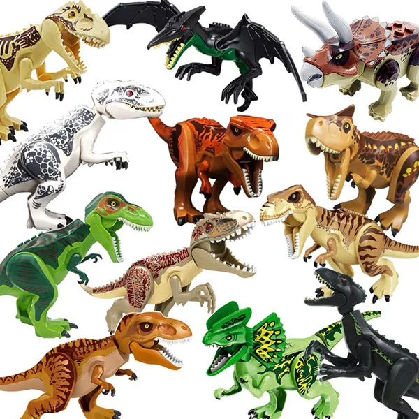 Распродажа конструктор динозавр сделай сам сборные блоки игрушки-Динозавры