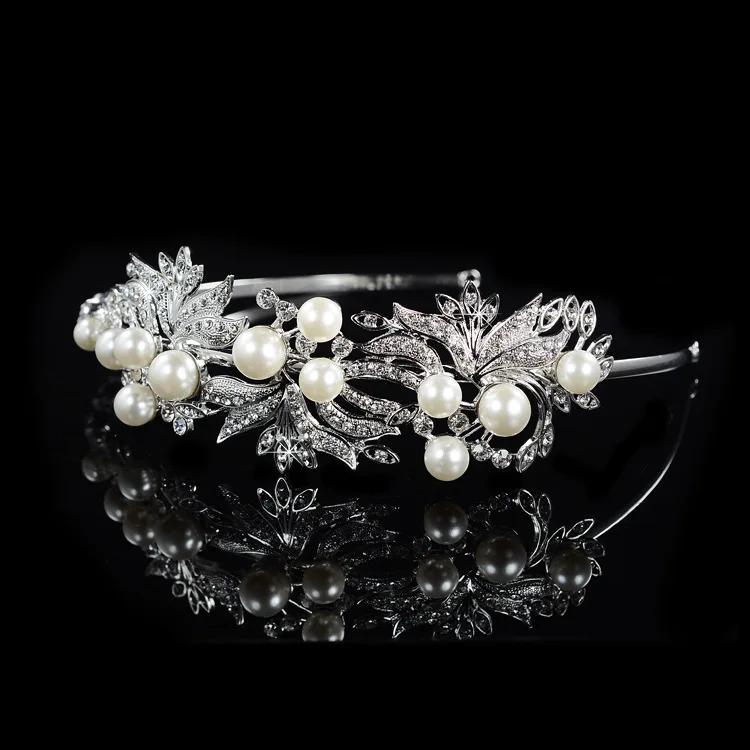 Женская тиара из сплава с кристаллами головной убор со стразами | Украшения и