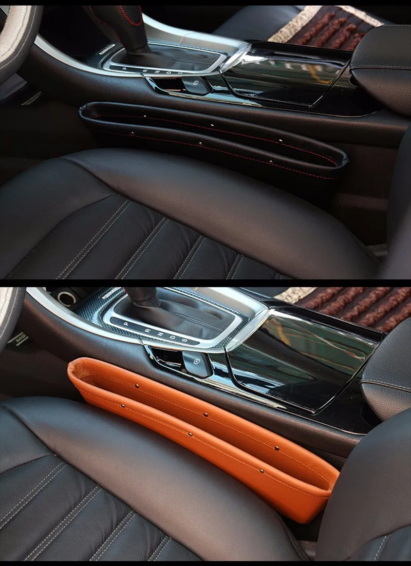 HuiER, 1 шт., Кожаный Автомобильный Стайлинг зазора, Карманный держатель, органайзер для автомобильного сиденья и консольного магазина, автомобильный держатель для хранения швов