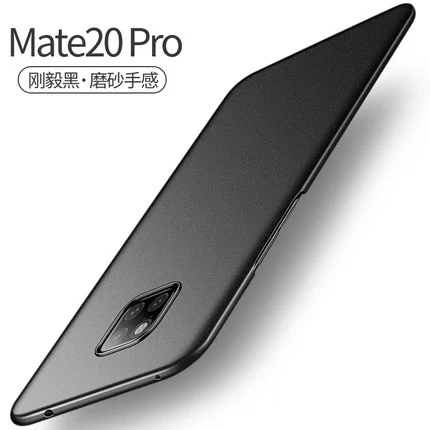 Цветной матовый чехол для huawei mate 20, Жесткий Чехол для huawei mate 20 Pro Funda для huawei mate 20 X 20X, сумка - Цвет: Mate 20 pro black