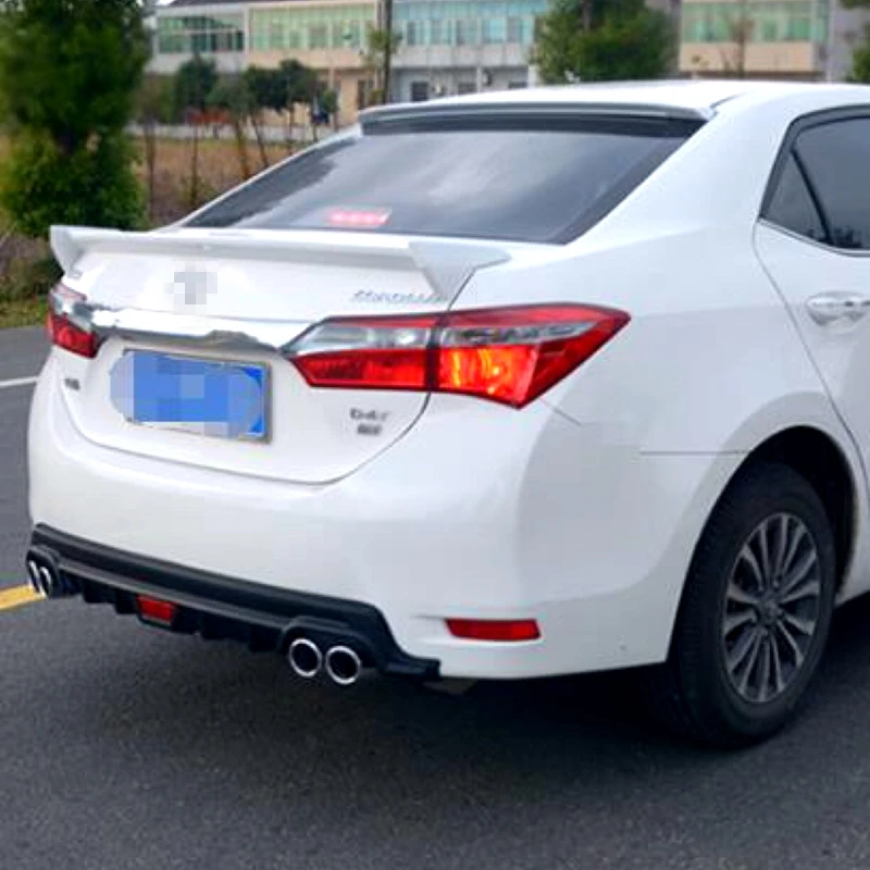 Для Toyota Corolla Спойлер ABS пластик праймер цветное украшение в виде хвостового крыла задний багажник спойлер для Corolla