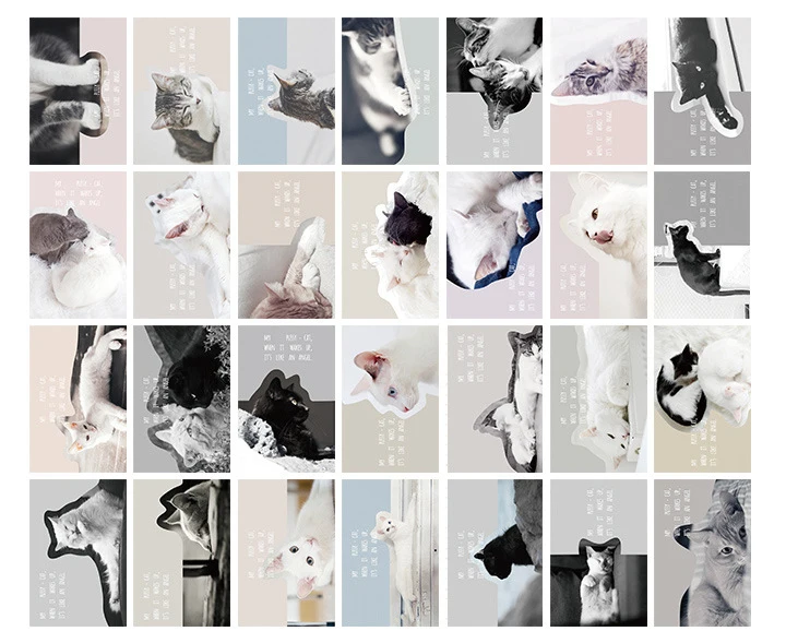 Многофункциональная мини карта 5 2*8 см 54 шт. моя киска кошка принт скрапбукинг